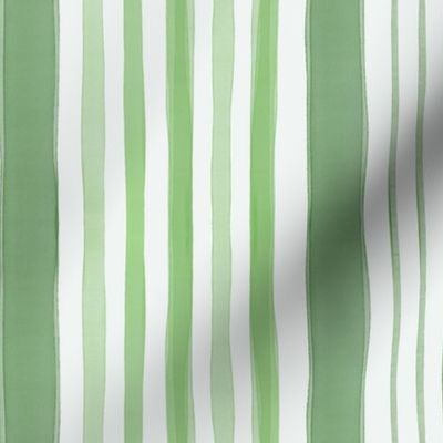 Watercolor_Varied Stripes_Green