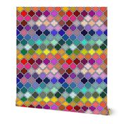 Rainbow Quatrefoil (Extra Large 21" Scale)