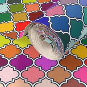 Rainbow Quatrefoil (Extra Large 21" Scale)