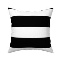 3 Inch Rugby Stripe Black and White