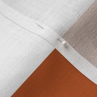 3 Inch Rugby Stripe Burnt Orange and White