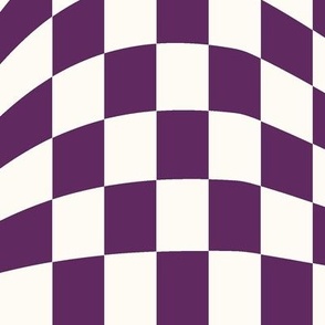 Grape Wavy Checkerboard