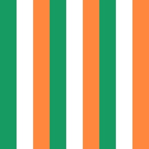 Flag of Ireland Vertical Green White and Orange Srtripes 2 inch