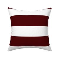 3 Inch Rugby Stripe Maroon Red and White