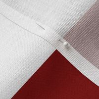3 Inch Rugby Stripe Crimson and White