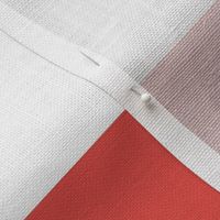 3 Inch Rugby Stripe Cherry and White