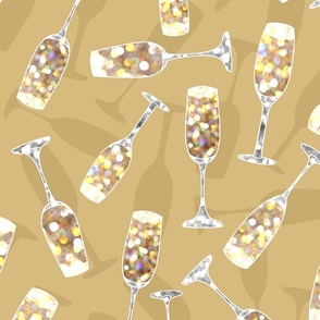 Tumbling Flutes of Bubbly (large scale)   