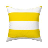 3 Inch Rugby Stripe Summer Yellow and White