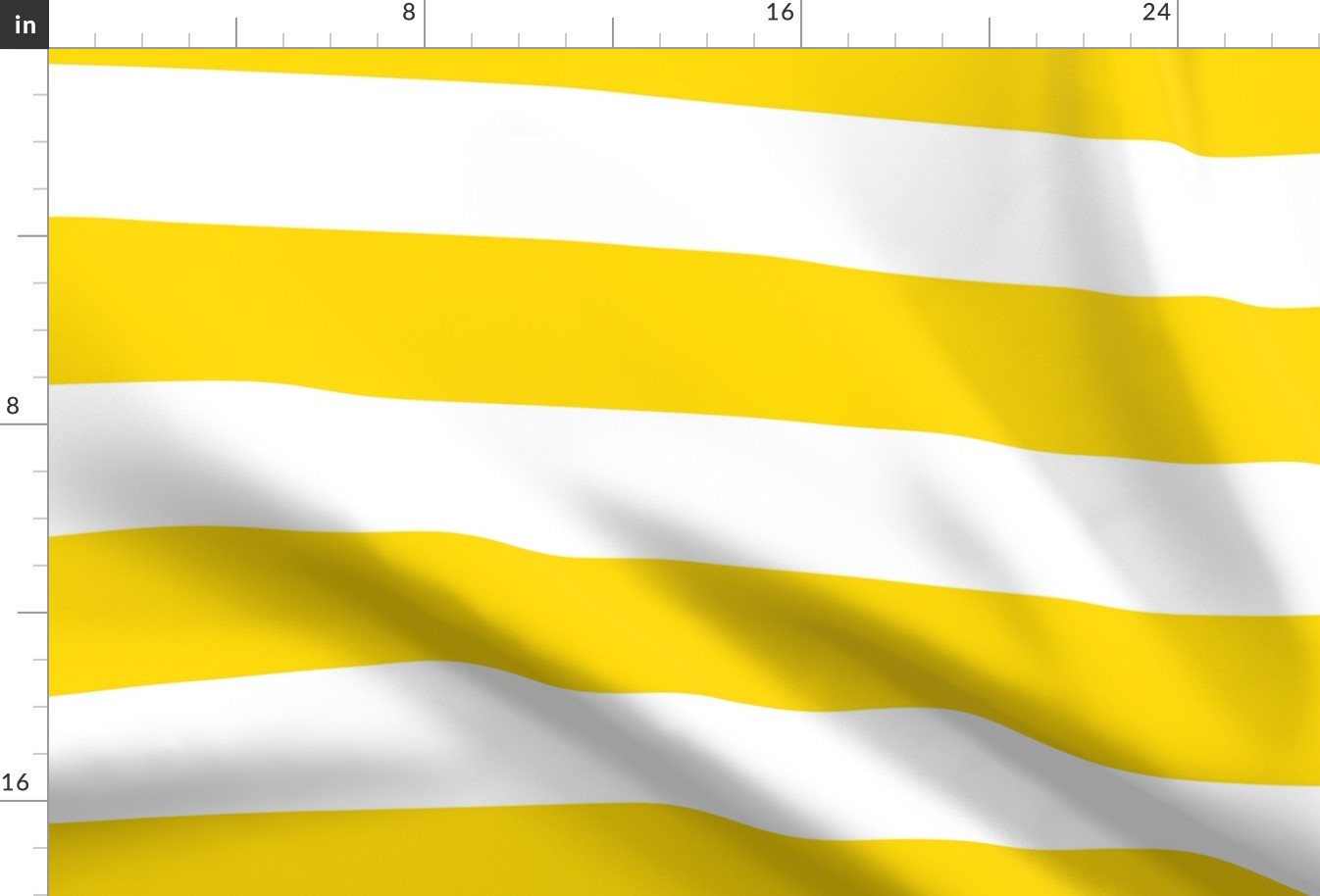 3 Inch Rugby Stripe Summer Yellow and White