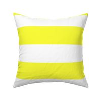 3 Inch Rugby Stripe Bright Yellow and White