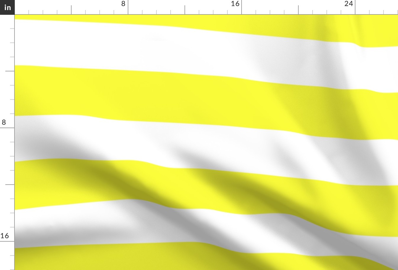 3 Inch Rugby Stripe Bright Yellow and White