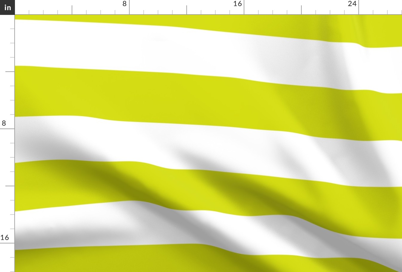 3 Inch Rugby Stripe Chartruese and White
