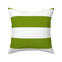 3 Inch Rugby Stripe Apple Green and White