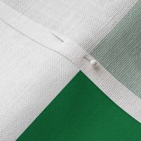 3 Inch Rugby Stripe Kelly Green and White