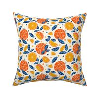 geometric oranges-delicious ditsy-fruit-kitchen-small scale