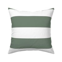 3 Inch Rugby Stripe Boho Sage and White