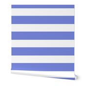 3 Inch Rugby Stripe Periwinkle and White