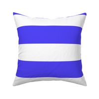 3 Inch Rugby Stripe Neon Periwinkle and White