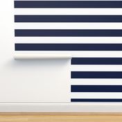 3 Inch Rugby Stripe Navy and White