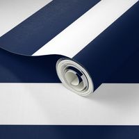 3 Inch Rugby Stripe Navy and White