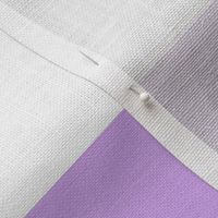 3 Inch Rugby Stripe Lavender and White