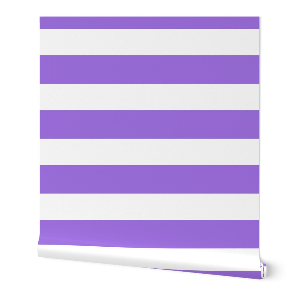 3 Inch Rugby Stripe Lilac and White