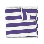 3 Inch Rugby Stripe Ultraviolet and White