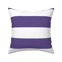 3 Inch Rugby Stripe Ultraviolet and White