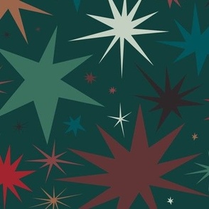 Starry Skies in Holiday Evergreen