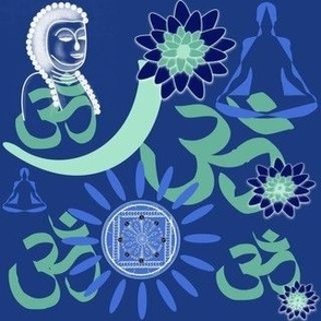 Meditation & Yoga - Cobalt Blue