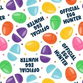 Official Egg Hunter - Easter eggs - plastic Easter egg hunt - bold - LAD22