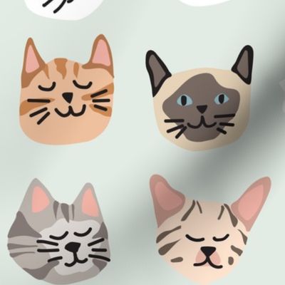 Kitty Cat Faces detailed 3 in