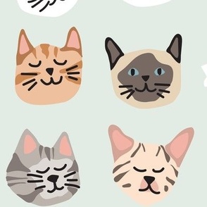 Kitty Cat Faces detailed 3 in
