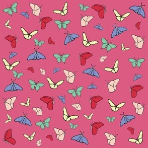 Butterflies (Deep Pink)