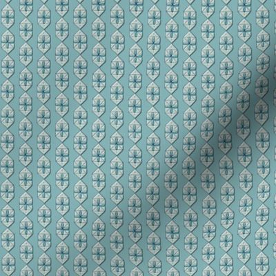 Tinsel (Turquoise) || midcentury garland stripes