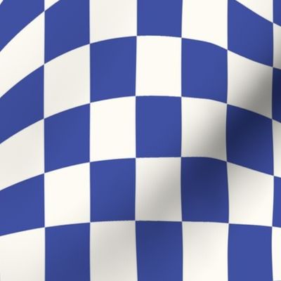 Lapis Wavy Checkerboard