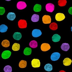 Dark polka dots
