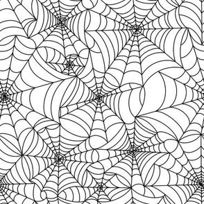 Spiderwebs white