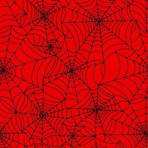 Spiderwebs red