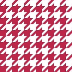 Medium Scale Viva Magenta Houndstooth Pantone Color Of The Year 2023