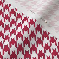 Small Scale Viva Magenta Houndstooth Pantone Color Of The Year 2023