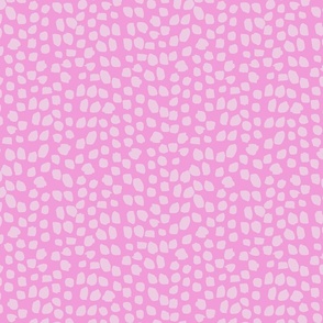 small rough baby pink on pink polka dots monochromatic