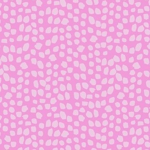 tiny rough baby pink on pink polka dots monochromatic