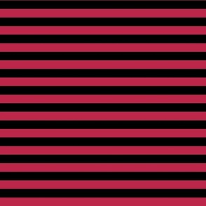 Bigger Scale Viva Magenta Stripes with Black Pantone Color Of The Year 2023