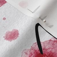 cat - ellie cat viva magenta - watercolor drops cat - cute cat fabric and wallpaper