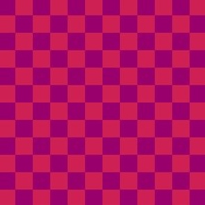1/2” Checkers, Viva Magenta and Bright Purple