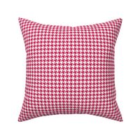 Small Magenta and White Houndstooth