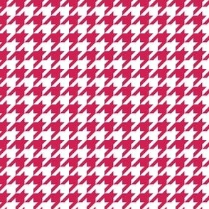 Small Magenta and White Houndstooth