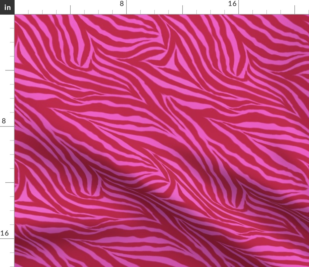 Hot Pink & Viva Magenta Zebra Print