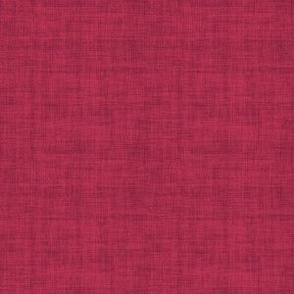 Viva Magenta  Linen Texture - Small Scale - be3455 Pantonecoty2023 Pink Red